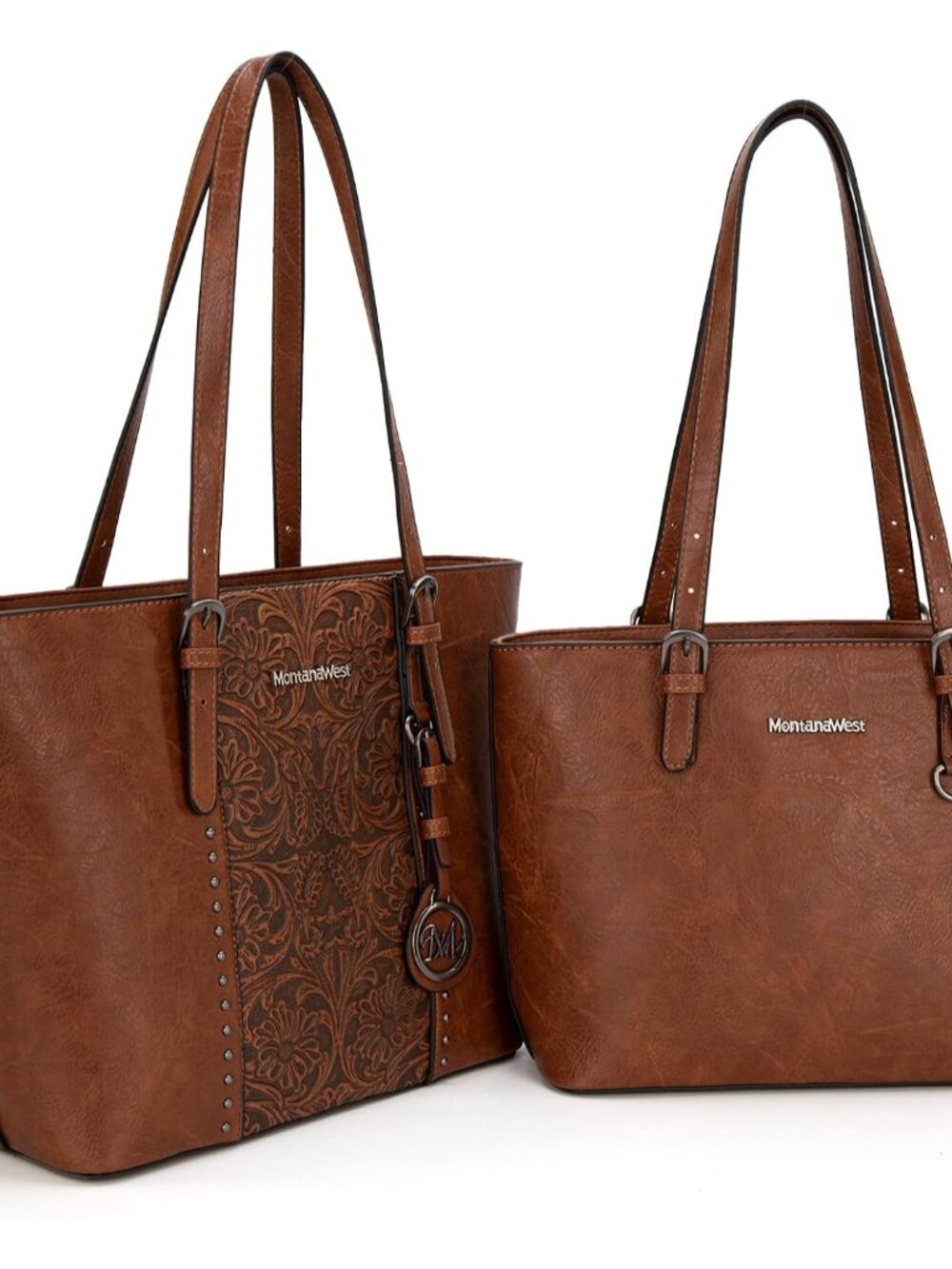 Tote Bag for Women Purse and Handbags Set Embossed Collection Purse 2Pcs Set